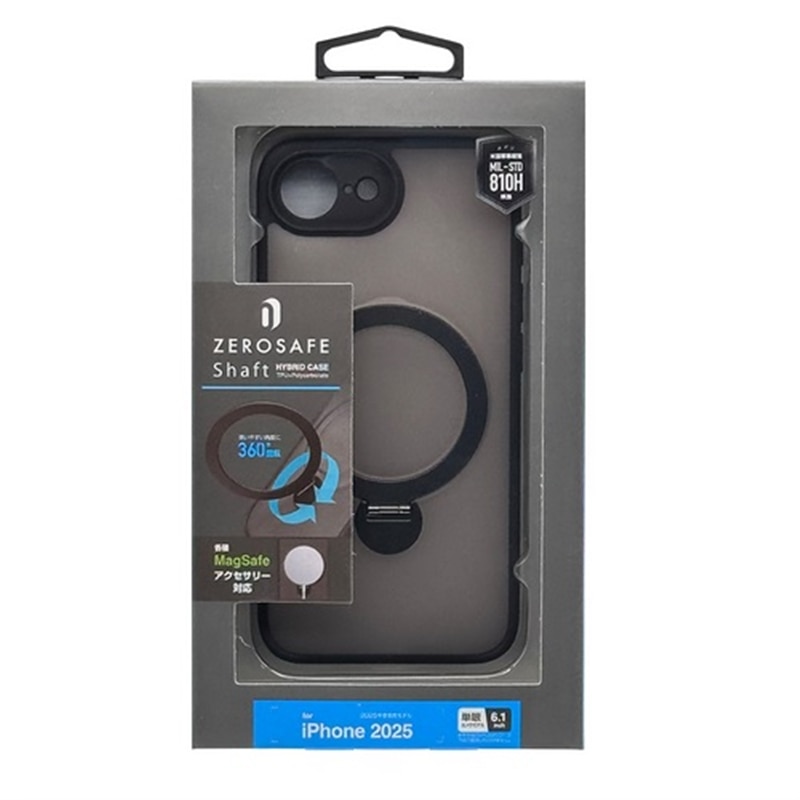 ���X�^�o�i�i&nbsp;iPhone 16e�Ή� �n�C�u���b�h�P�[�X�i ZEROSAFE Shaft�j&nbsp;8647IP5EZSFSBK