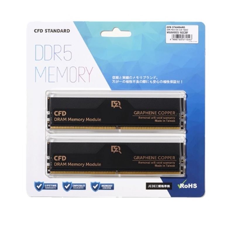 CFD̔ DDR5-6400 fXNgbvp (16GBx2g) W5U6400CS-16GC38F