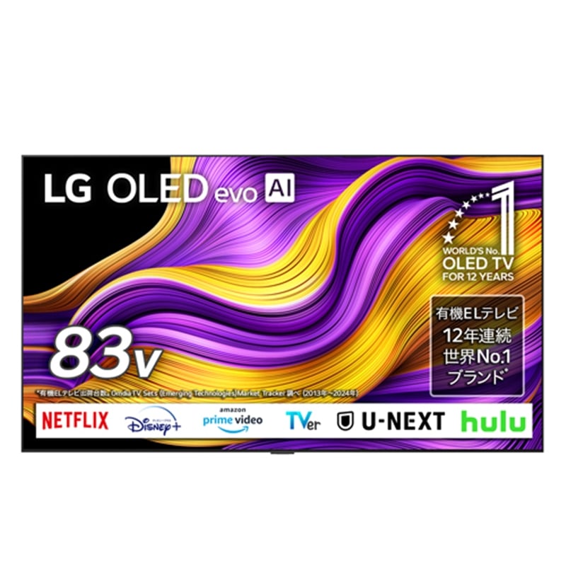 LG 83V^@4K`[i[L@ELer@LG OLED evo AI G5@YouTubeΉ /NetflixΉ OLED83G5PJA