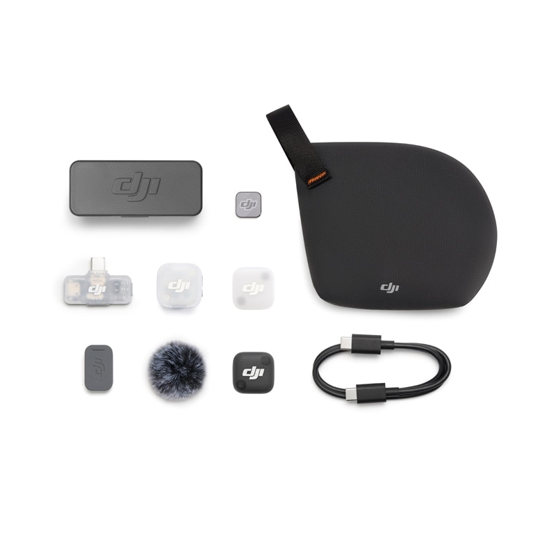 DJI�i�f�B�[�W�F�C�A�C�j&nbsp;DJI Mic Mini 2�i1 �g�����X�~�b�^�[ + 1 ���o�C�����V�[�o�[ + �[�d�P�[�X�j&nbsp;DMM533