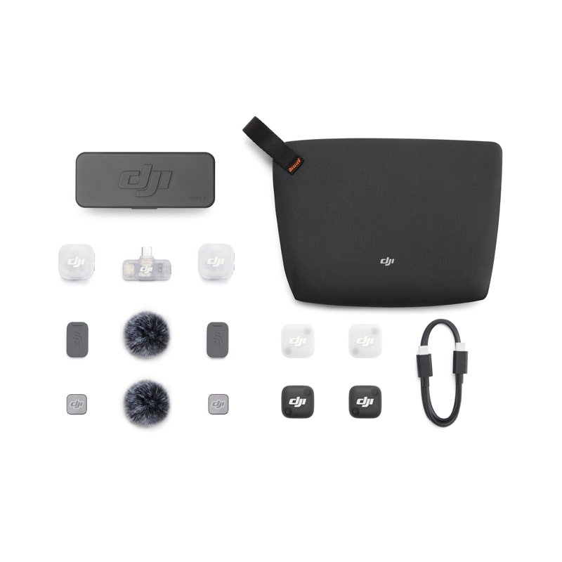 DJI�i�f�B�[�W�F�C�A�C�j&nbsp;DJI Mic Mini 2�i2 �g�����X�~�b�^�[ + 1 ���o�C�����V�[�o�[ + �[�d�P�[�X�j&nbsp;DMM532