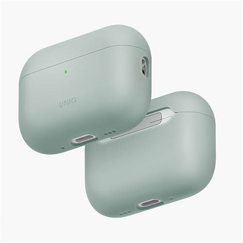 UNIQ�i���j�[�N�j&nbsp;AirPods Pro 3�p �P�[�X�@ Lino  Liquid Silicone Case&nbsp;UNIQ-AIRPODSPRO3-LINOICEGRN