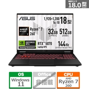 ASUSiGCX[Xj 18^Q[~Om[gp\R@ASUS TUF Gaming A18 FA808UP FA808UP-R7R5070