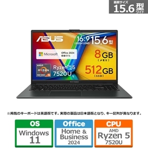 ASUSiGCX[Xj 15.6^m[gp\R@ASUS Vivobook Go 15 E1504FA E1504FA-R585KWS4