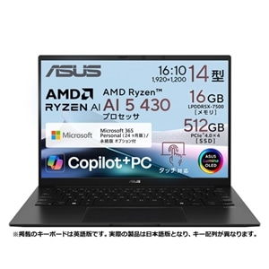 ASUS�i�G�C�X�[�X�j&nbsp;14�^�m�[�g�p�\�R���@ASUS Zenbook 14 UM3406GA/Copilot+ PC&nbsp;UM3406GA-TAI5165WS