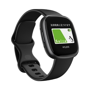 fitbit（フィットビット） Versa 4 Black/Graphite、FRCJK｜FB523BKBK 