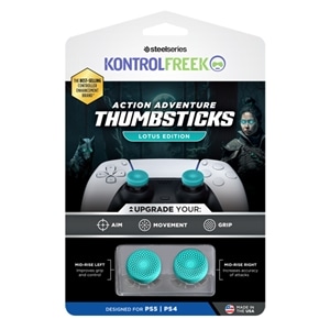 SteelSeries�i�X�e�B�[���V���[�Y�j&nbsp;KontrolFreek Action - Lotus Teal/Clear - PS5&nbsp;7102-PS5