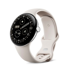 GoogleiO[Oj PixelWatch4 45mmPolished Silver /Porcelain GA09308-US