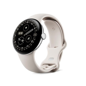 GoogleiO[Oj PixelWatch4 41mmPolished Silver/Porcelain GA10830-US