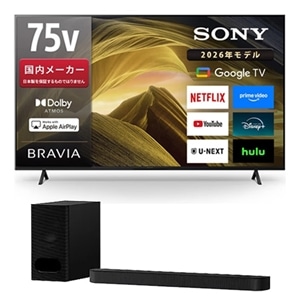 SONY�i�\�j�[�j&nbsp;�y�J�[�g�ɓ�����1,000�~���z75V�^�t���e���r BRAVIA X81L�V���[�Y+�T�E���h�o�[ BRAVIA Theatre Bar 6&nbsp;KJ-75X81L+HT-B600