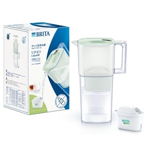 BRITA ポット型浄水器　リクエリ　カートリッジ2個付き＆交換3個入り✖︎2箱 ブリタ ポット型浄水器 リクエリ MXProカートリッジ1個付｜KBLQCG1M