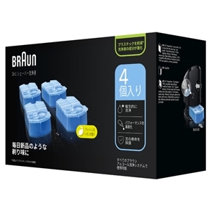 BRAUN（ブラウン） アルコール洗浄カートリッジ（４個パック）｜CCR4CR