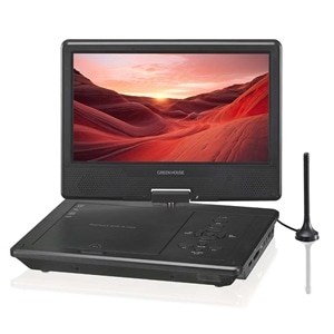 グリーンハウス 10.1型ポータブルDVDプレーヤー｜GH-PDV10QT-BK