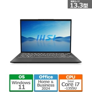 MSI（エムエスアイ） 13.3型ビジネスノートパソコン Prestige 13  A13M｜PRESTIGE13-A13M-5009JP｜[通販]ケーズデンキ