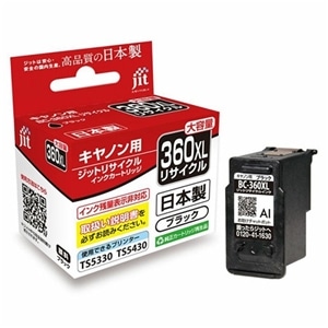�W�b�g&nbsp;�L���m�� Canon BC-360BXL �u���b�N �Ή� �W�b�g ���T�C�N���C���N �J�[�g���b�W&nbsp;JIT-C360BXL