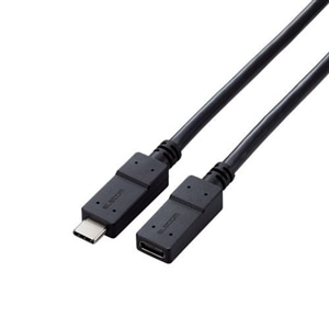 エレコム USB Type C 延長ケーブル 0.5m PD 60W USB3.2(Gen1)｜USB3-ECC05BK｜[通販]ケーズデンキ