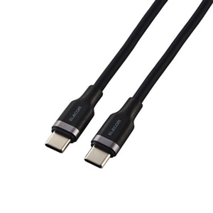 GR USB2.0P[u(USB Type-C - USB Type-C/100WΉ/Ȃ߂炩) MPA-CC5PSSA20BK