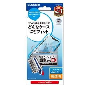 �G���R��&nbsp;iPhone 16e�Ή� ��ʕی�K���X�t�B����&nbsp;PM-A25SFLGGTBL
