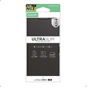 �G���R��&nbsp;iPhone 17�Ή� �蒠�^�P�[�X ���^ ���Εt&nbsp;PM-A25APLFUBK