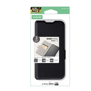 �G���R��&nbsp;iPhone 17 Pro�Ή� �蒠�^�P�[�X ���Εt �ϏՌ�&nbsp;PM-A25CPLFY3BK