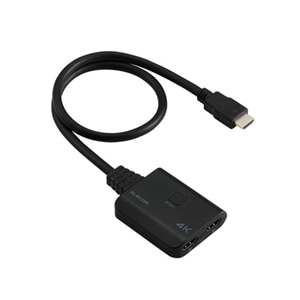 エレコム HDMI(R)分配器 (入力1/出力2)｜VSP-HD4K120BK｜[通販