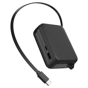 �G���R��&nbsp;������莮�P�[�u����̌^���o�C���o�b�e���[(10000mAh/30W)&nbsp;DE-C79-10000BK