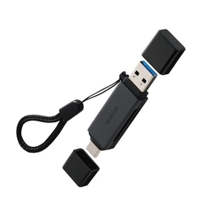 �G���R��&nbsp;USB Type-C(TM)&USB-A�ڑ� ���}���������[�J�[�h���[�_�[(UHS-I)&nbsp;MR3C-D21BK