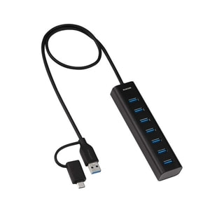 �G���R��&nbsp;USB Type-C(TM)�ϊ��A�_�v�^�[�t�� USB�n�u(7�|�[�g/USB 5Gbps)&nbsp;U3HC-T070SBK