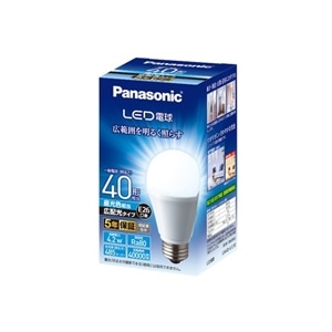 Panasonic（パナソニック） ＬＥＤ電球 広配光 ４０形 Ｅ２６ 昼光色