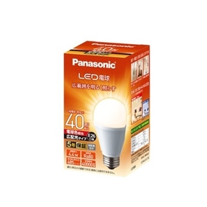 Panasonic（パナソニック） ＬＥＤ電球 広配光 ４０形 Ｅ２６ 電球色