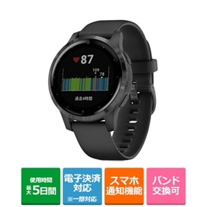 GARMIN（ガーミン） vivoactive 4S Black / Slate｜010-02172-17｜[通販]ケーズデンキ