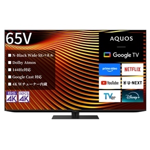 SHARP�i�V���[�v�j&nbsp;65V�^�@4K�`���[�i�[�����@�ʎq�h�b�g/mini LED�e���r�@AQUOS XLED�@X7A���C���iGoogle TV�j&nbsp;4T-65X7A