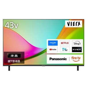 Panasonic�i�p�i�\�j�b�N�j&nbsp;43�u�^ 4K�`���[�i�[���� �t���e���r �@VIERA�i�r�G���j�iFire TV�j&nbsp;TV-43W80C