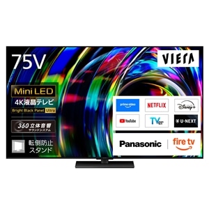Panasonic�i�p�i�\�j�b�N�j&nbsp;75V�^�@4K�`���[�i�[�����t���e���r�@VIERA�i�r�G���j�iFire TV�j&nbsp;TV-75W97C