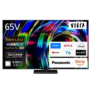 Panasonic�i�p�i�\�j�b�N�j&nbsp;65V�^�@4K�`���[�i�[�����t���e���r�@VIERA�i�r�G���j�iFire TV�j&nbsp;TV-65W97C