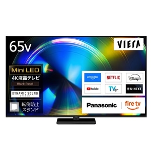 Panasonic�i�p�i�\�j�b�N�j&nbsp;65�u�^ 4K�`���[�i�[���� Mini LED 4K�t���e���r �@VIERA�i�r�G���j�iFire TV�j&nbsp;TV-65W93C
