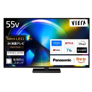 Panasonic�i�p�i�\�j�b�N�j&nbsp;55�u�^ 4K�`���[�i�[���� Mini LED 4K�t���e���r �@VIERA�i�r�G���j�iFire TV�j&nbsp;TV-55W93C