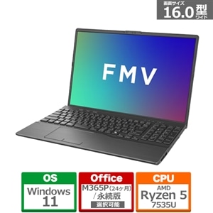 富士通 16型ノートパソコン FMV Note A A53-L2｜FMVA53L2BK｜[通販