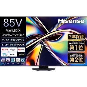 ハイセンス・ジャパン 85V型 4Kチューナー内蔵液晶テレビ U9R