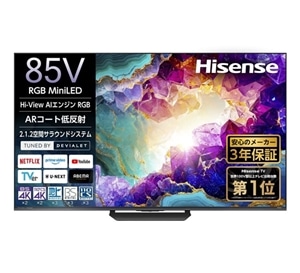 �n�C�Z���X�E�W���p��&nbsp;85V�^�@4K�`���[�i�[����RGB Mini LED�t���e���r&nbsp;RGB 85U9S