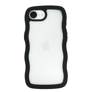 bbbteBA iPhone 16eΉ Wavy Case UNI-CSIP25S-5WCBK