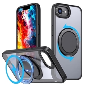 �b�n�b�n��������&nbsp;iPhone 16e�p�@360����]���郊���O�t���}�b�g�P�[�X&nbsp;1847-16E-BLACK