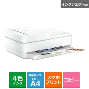 HP ENVY PRO 6420 6WD16A WHITE インク入インク付き