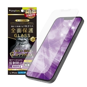 gjeB iPhone 16e / iPhone 14 / 13 / 13 Pro tJo[ SKX ˖h~ ʕی십KX TR-IP25S-GLI-GOAG