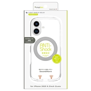 �g���j�e�B&nbsp;iPhone17�p�P�[�X�@[LIGHT SHIELD Solid MagStand] MagSafe�Ή� �������݌v �Ռ��z�� �����O�X�^���h�t��&nbsp;TR-IP25M2-LDSMS-LSV