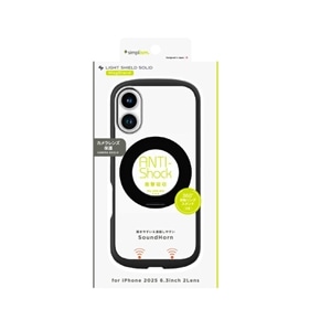 �g���j�e�B&nbsp;iPhone17�p�P�[�X�@[LIGHT SHIELD Solid MagStand] MagSafe�Ή� �������݌v �Ռ��z�� �����O�X�^���h�t��&nbsp;TR-IP25M2-LDSMS-LBK