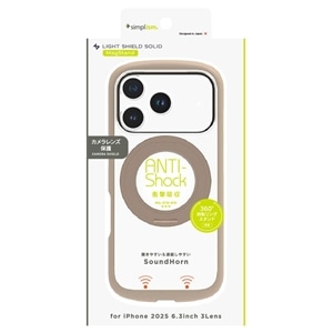 �g���j�e�B&nbsp;iPhone 17 Pro�p�P�[�X�@[LIGHT SHIELD Solid MagStand] MagSafe�Ή� �������݌v �Ռ��z�� �����O�X�^���h�t��&nbsp;TR-IP25M3-LDSMS-LGG