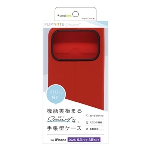 �g���j�e�B&nbsp; iPhone 17 Pro�p�@[Smart FlipNote] ���^�X�}�[�g�t���b�v�m�[�g�P�[�X&nbsp;TR-IP25M3-FNS-LRD