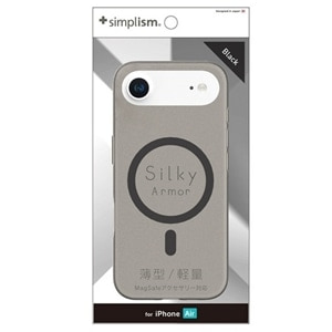 �g���j�e�B&nbsp;iPhone Air�Ή� �V���L�[�^�b�`�P�[�X�iSilky Armor�j&nbsp;TR-IP25L1-SA-CLBK