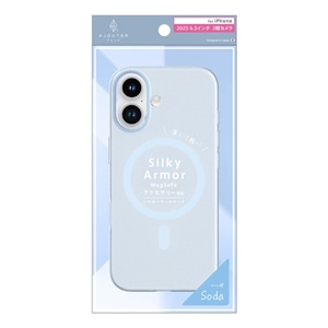 �g���j�e�B&nbsp;iPhone 17�p�@ajouter [Silky Armor] MagSafe�Ή� �V���L�[�^�b�`�P�[�X&nbsp;AJ-IP25M2-SA-CLSBL